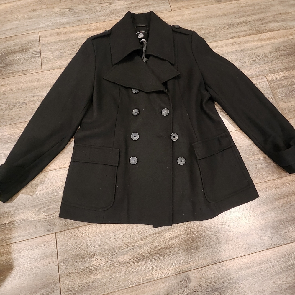 New York and Company black pea coat